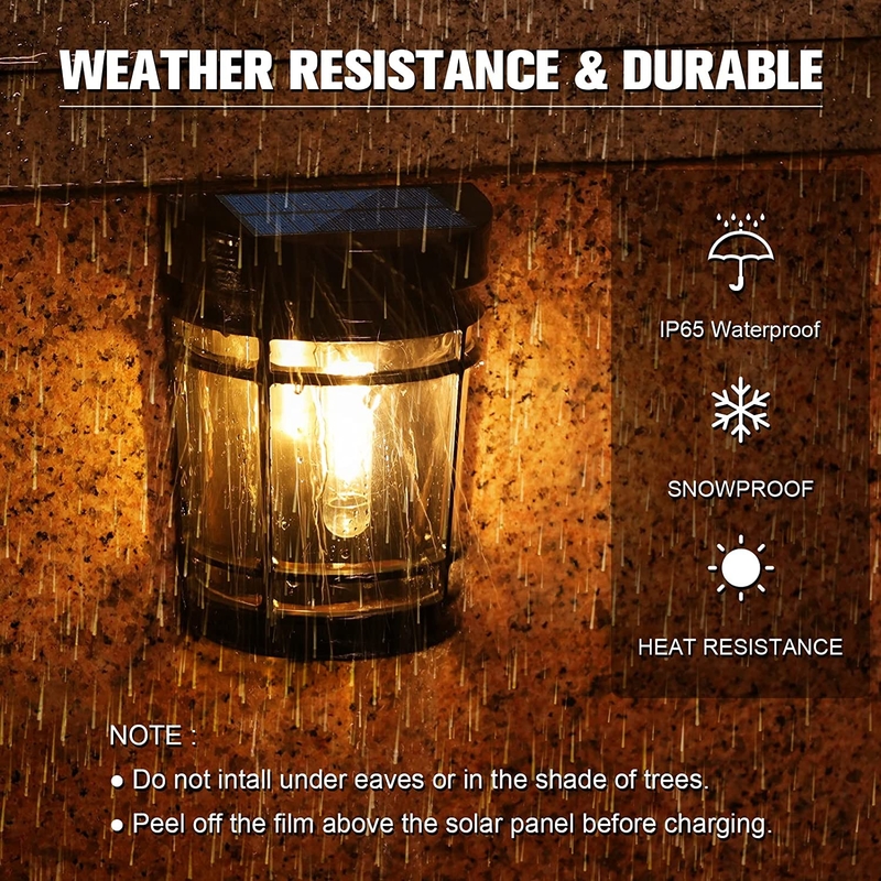 Blanco cálido a la luz solar de pared RGB Batería de litio ternario con carcasa de PC IP65 impermeable