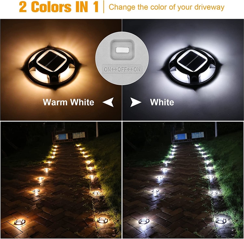 Luz solar LED de alto brillo hecha de aluminio y material PC con rodamiento de 3t