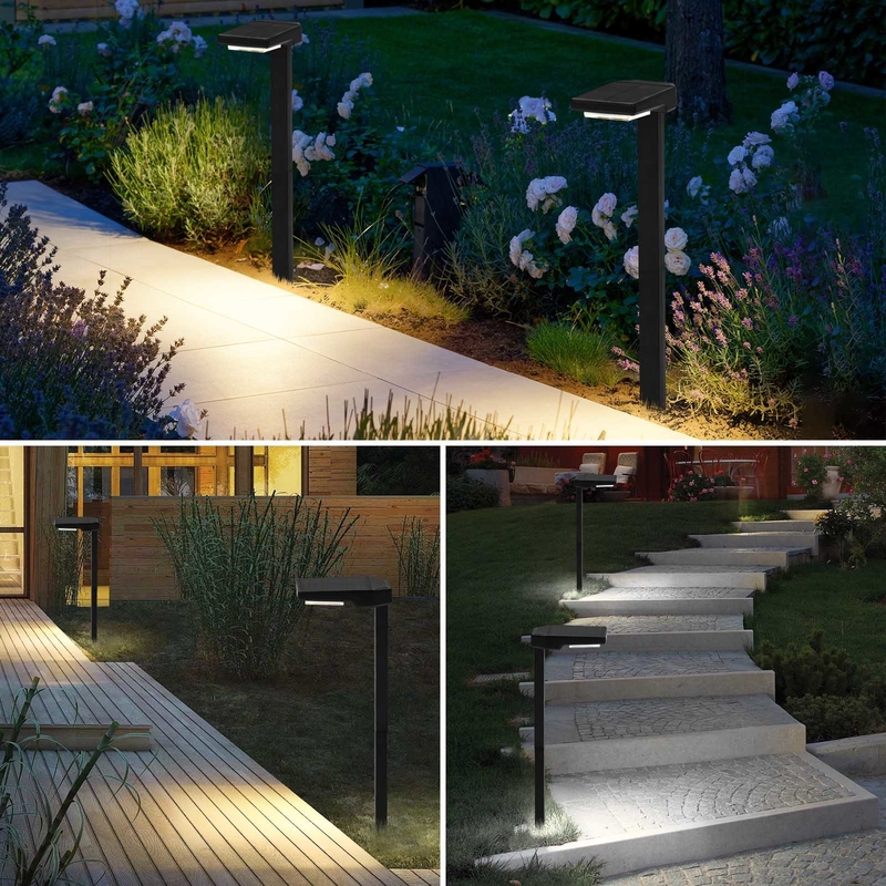 6 Pcs Perlas IP65 Luz solar para jardín Alimentado por panel de silicio monocristalino 5V/100MA