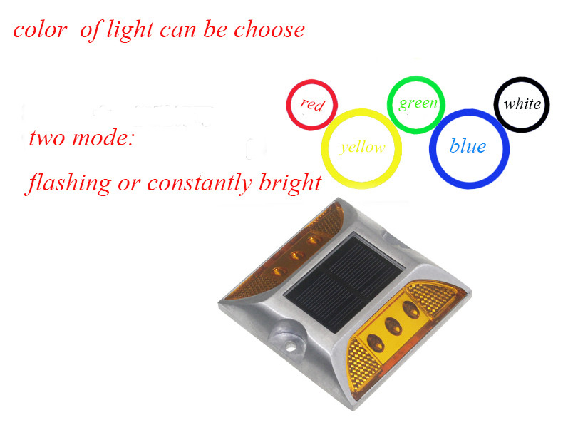 Cat Eye Aluminio Tráfico solar reflector de luz IP68 Carretera de varios colores