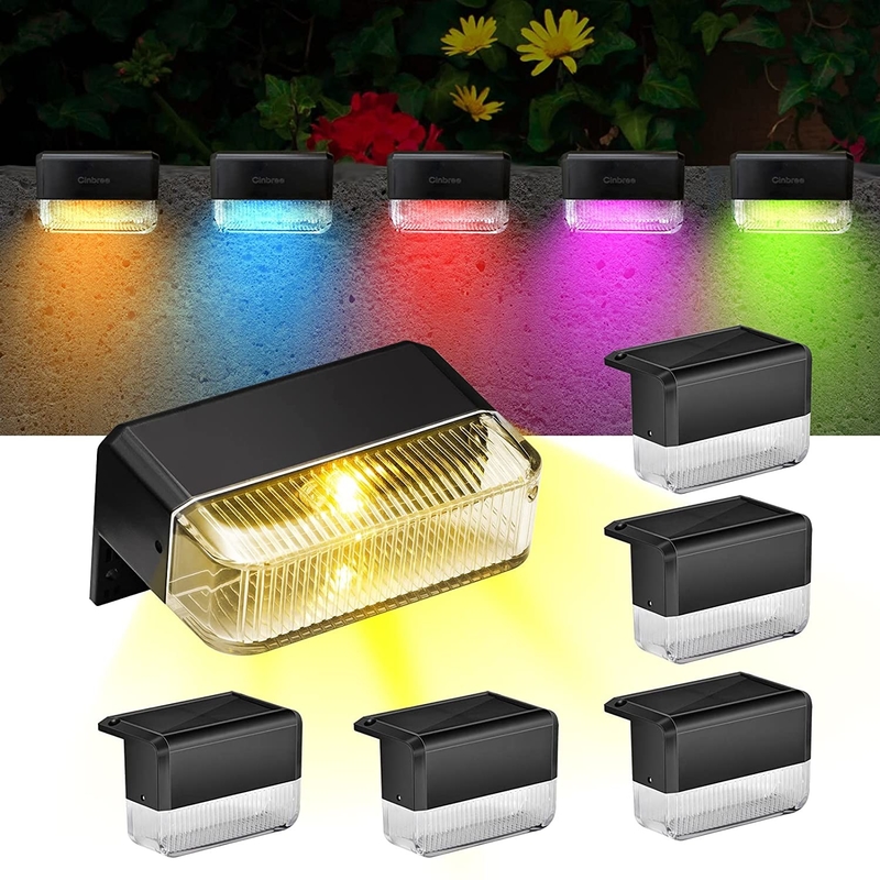 IP65 resistente al agua luz solar de pared exterior blanco caliente RGB luz solar de pared