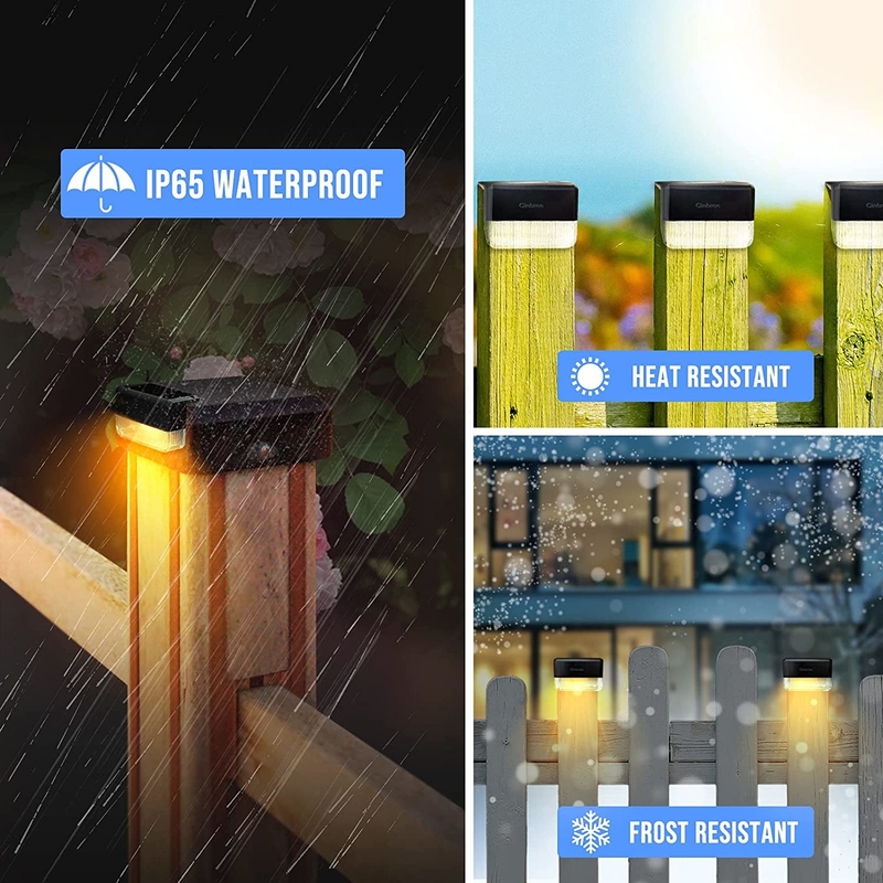 IP65 resistente al agua luz solar de pared exterior blanco caliente RGB luz solar de pared