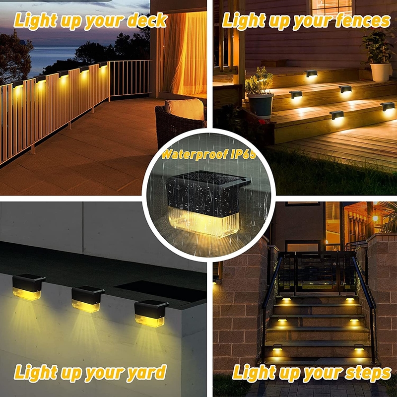 IP65 resistente al agua luz solar de pared exterior blanco caliente RGB luz solar de pared