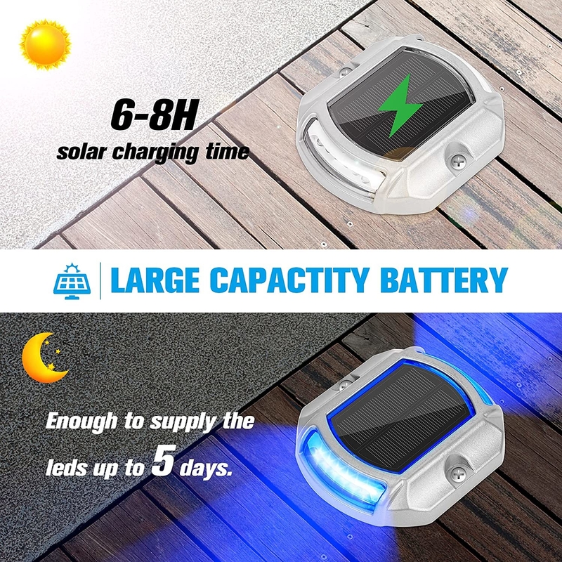 Luz de cerca solar a prueba de agua con 20 lumens de brillo y tiempo de carga de 4,5 horas