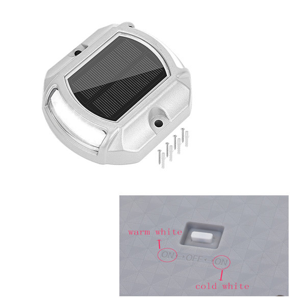 246g IP67 luz solar de cubierta con fácil instalación de tornillo y batería 1.2V/600MAH Ni-Mh batería