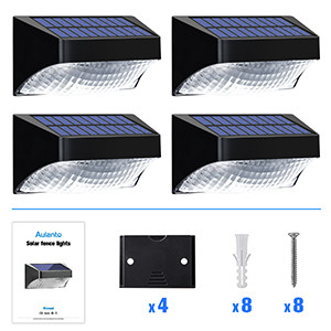 Luces de jardín exteriores con luz solar con múltiples modos de luz y peso mejorado