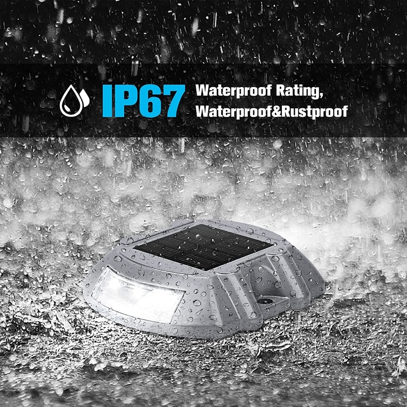 Reflectores solares de carretera con pegamento o montaje de tornillo LED Qty 2pcs por lado -20°C a 70°C