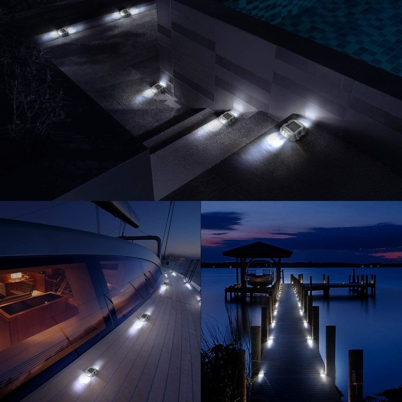 Reflectores solares de carretera Luz con 6 LED y Batería Ni-MH incorporada 100h Tiempo de iluminación