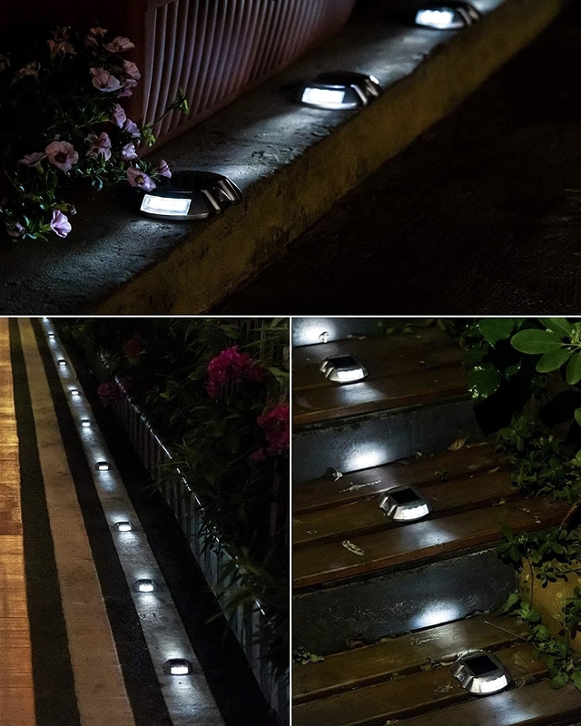 Reflectores solares de carretera Luz con 6 LED y Batería Ni-MH incorporada 100h Tiempo de iluminación
