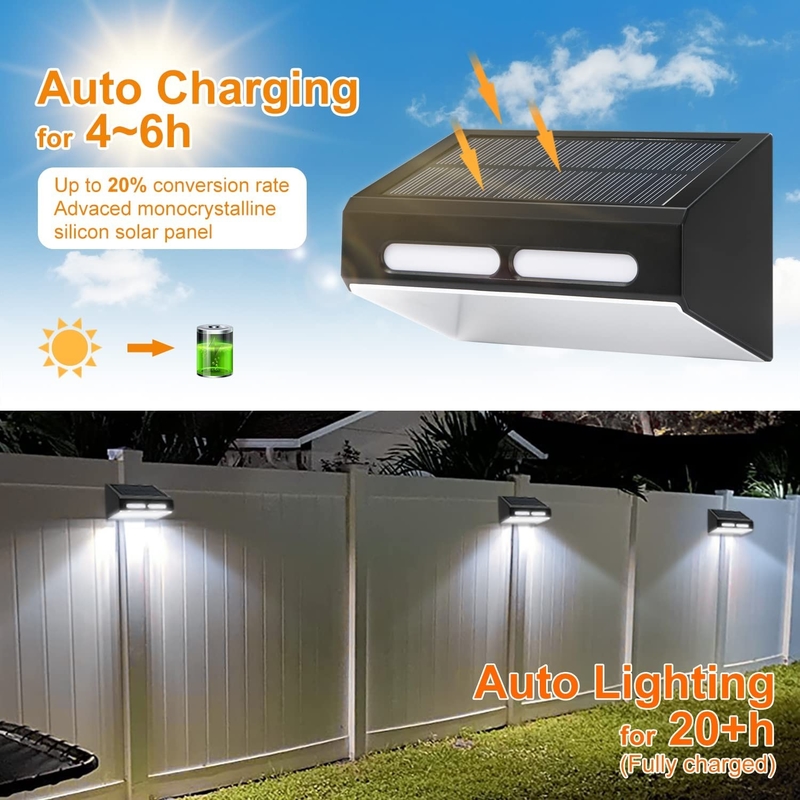 3.7V PWM controlador de carga solar luces de decoración para jardín / pared / cerca / diseño del paisaje