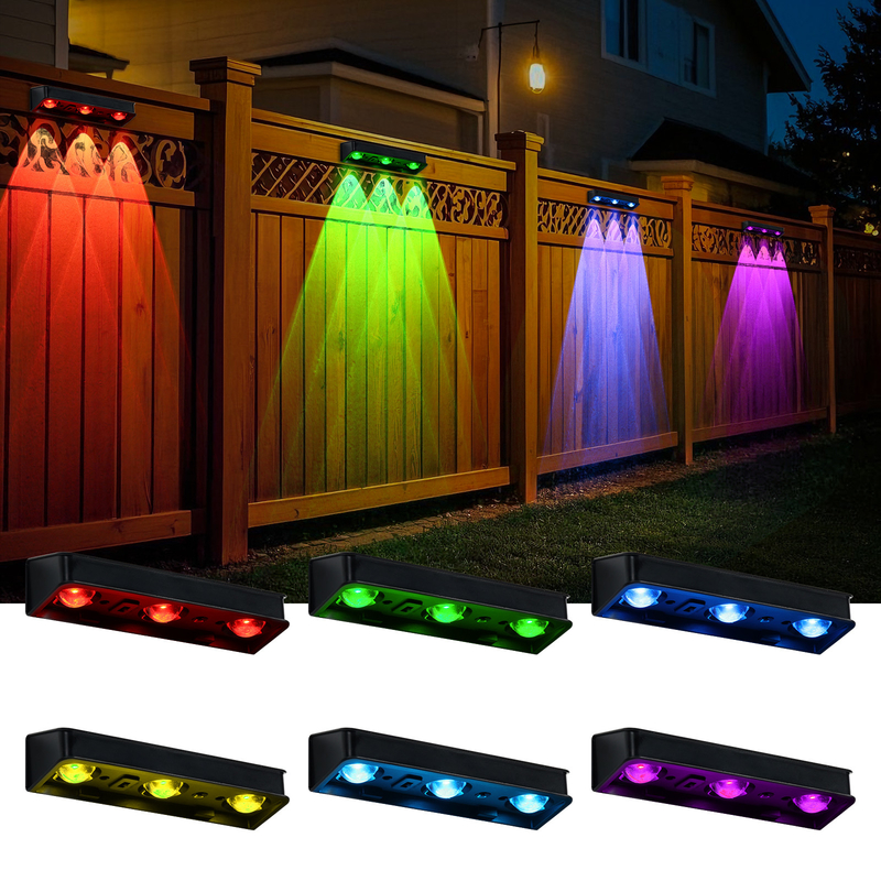Venta caliente IP65 Panel solar de poli silicio resistente al agua Luz blanca cálida Luz hacia arriba y hacia abajo Fuente de luz Solar LED lámpara de pared Hotel