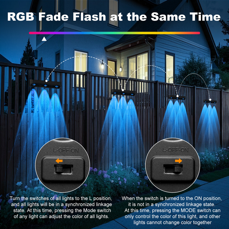 Venta caliente IP65 Panel solar de poli silicio resistente al agua Luz blanca cálida Luz hacia arriba y hacia abajo Fuente de luz Solar LED lámpara de pared Hotel
