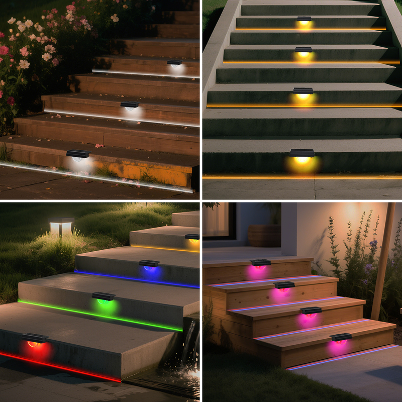 Luz solar LED de cerca con 20 horas de tiempo de trabajo 5V/100MA Panel solar y 3.7V/500MA Batería para jardines y caminos