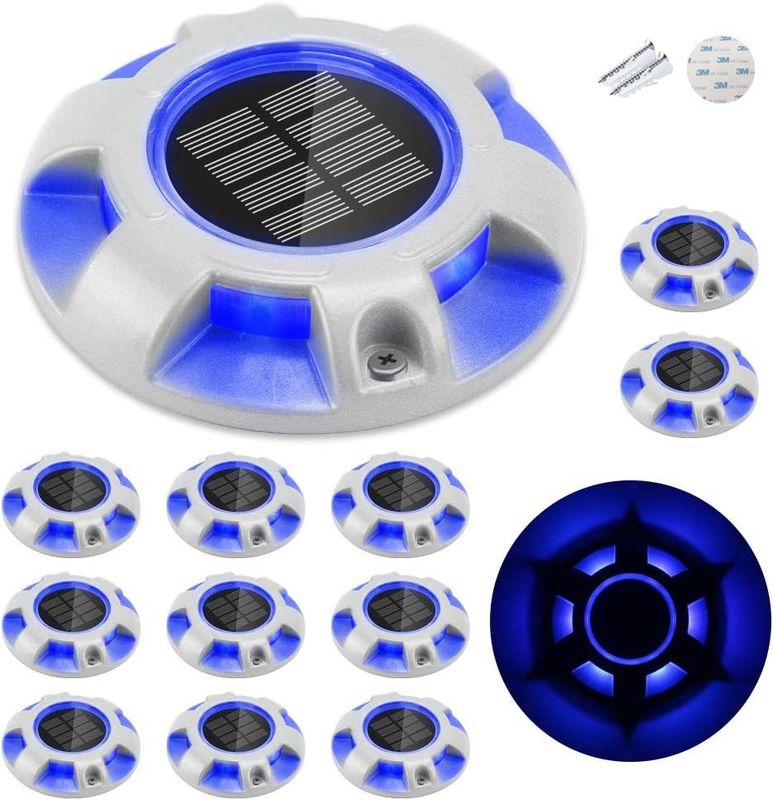 Aluminum Alloy Solar Road Stud with 6000K Daylight Alert IP67 Waterproof and 2-Year Warranty
