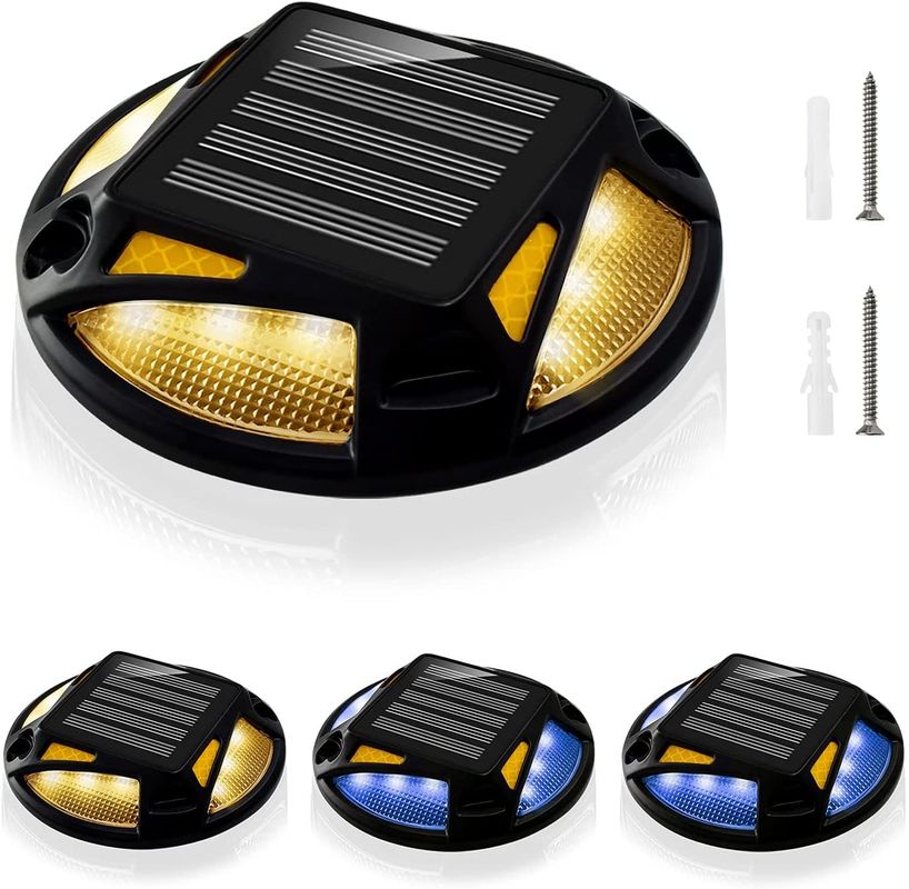 Solar Road Stud with Charge 4.5h for 20h Working Temperature -20-70 and Cold White/Warm White/Blue LED Color