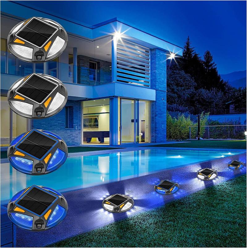 Aluminum Waterproof LED Solar Road Stud with 12 LEDs for Traffic Roadway Safety in -20-70°C