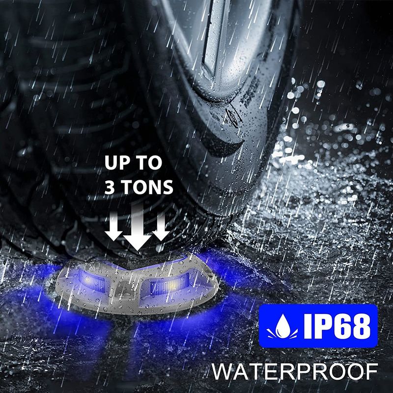 Luz de cubierta solar de 20 lúmenes con IP67 a prueba de agua y alerta de luz diurna de 6000K para uso al aire libre