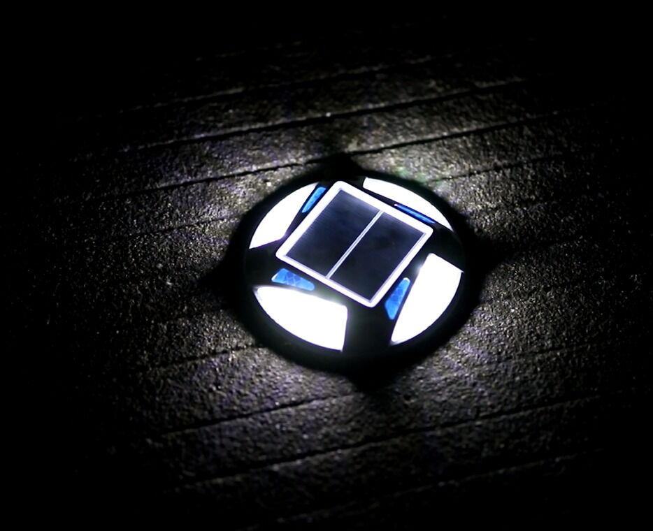 Baliza solar vial con 12 LED de resistencia al envejecimiento para la seguridad vial