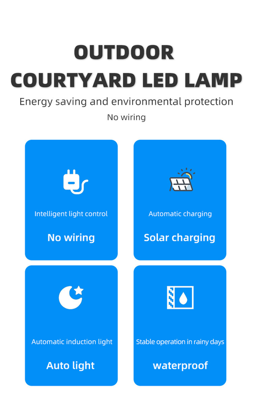 Cilindro decorativo de Led Lights Powered de la cerca solar impermeable IP65 para el jardín