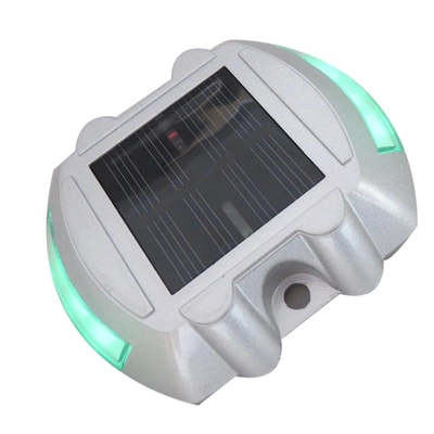Brillante constante solar de la luz 12PCS LED de la cubierta de la aleación de aluminio/el destellar