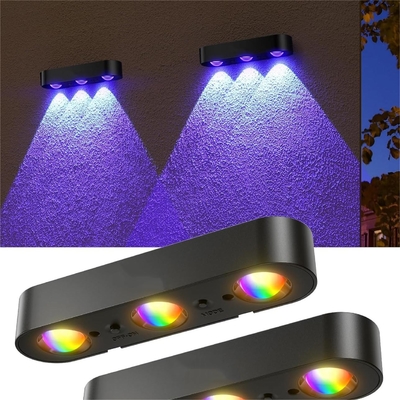 Panel solar de silicio monocristalino 5V / 220MA Luces solares decorativas al aire libre en negro
