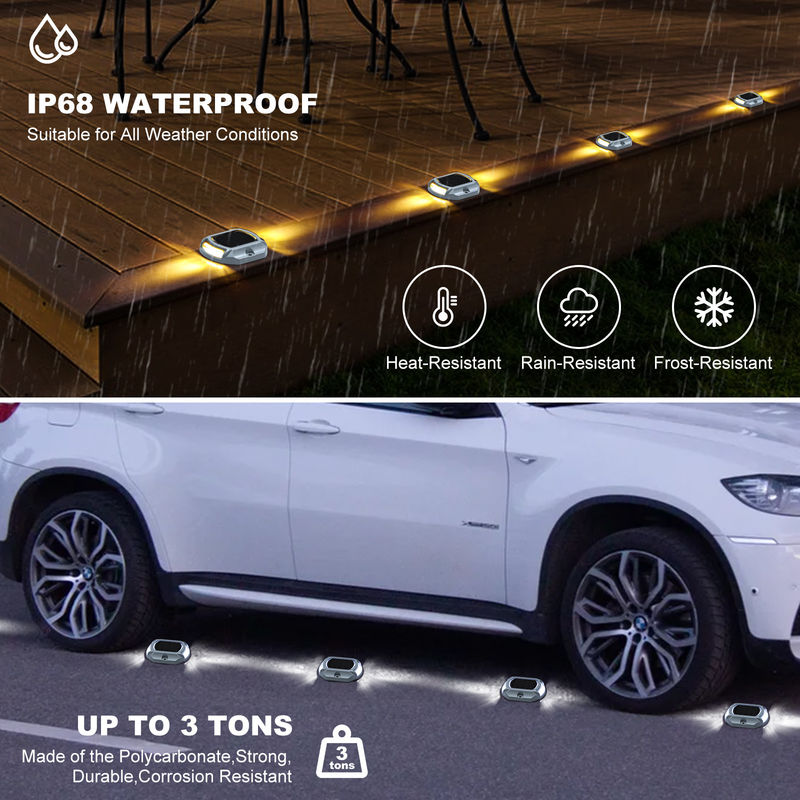 20 Lumenes Brillo Aluminio Dock Solar Luz Baja temperatura de funcionamiento Fácil de instalar Ligero 140g