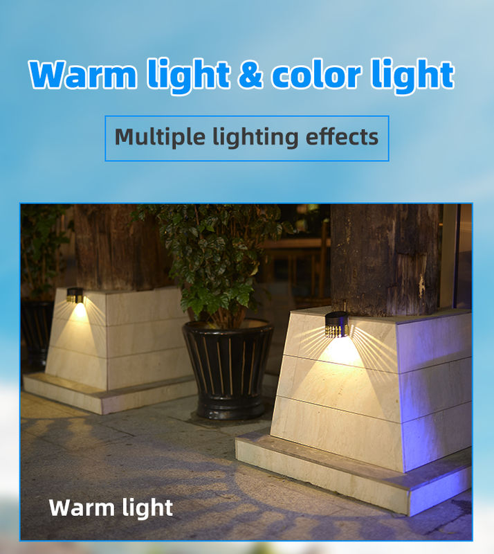 50000 horas de vida útil Luz de cerca solar con ángulo de haz de 120 ° y garantía de 2 años para decoración de jardín al aire libre