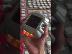 Brillante constante solar de la luz 12PCS LED de la cubierta de la aleación de aluminio/el destellar