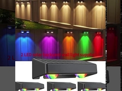 4.5 horas de carga de la luz de la cerca solar para facilitar el cuidado de la iluminación exterior