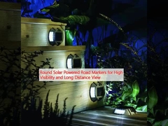 Marcadores de carretera redondos con energía solar para una alta visibilidad y visión a larga distancia
